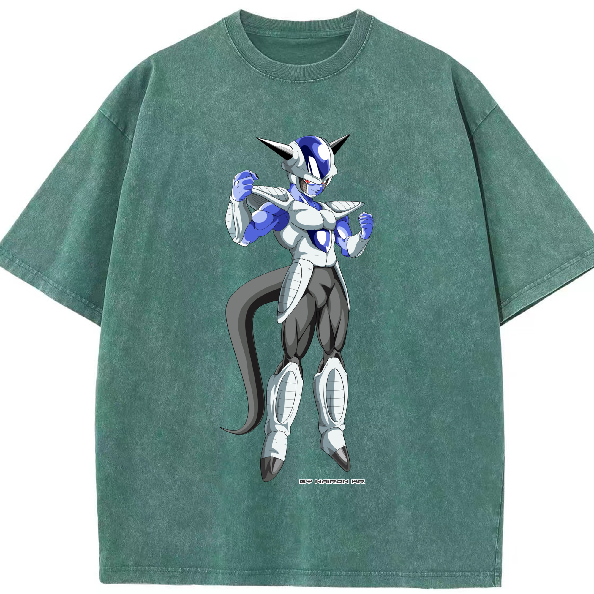 （画像用） ドラゴンボール フリーザ DRAGON BALL Frieza 綿100% ヴィンテージ風 半袖Tシャツ（フロントプリント）
